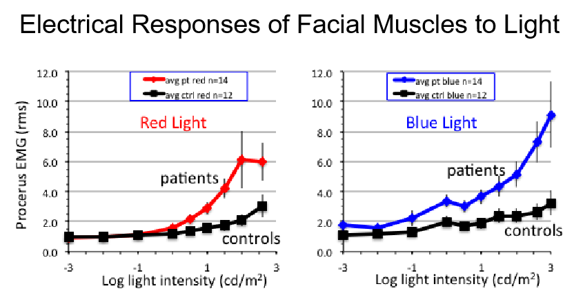 Electrical Responses of Facial Muscles to Light
