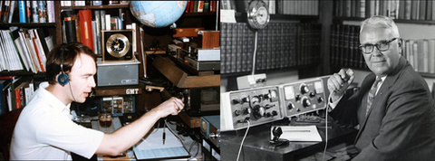 Stone and Braley using Ham radios
