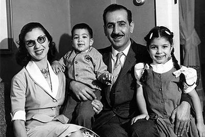 The Armaly family shortly after their move to Iowa City 