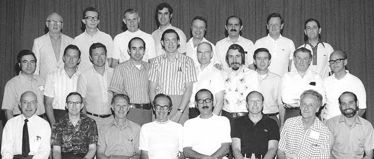 Dr. Mansour Armaly with Bernard Becker and others at an annual multidisciplinary glaucoma conference