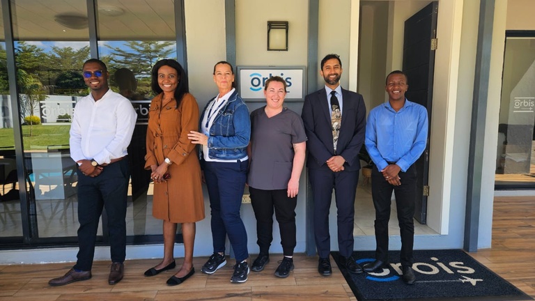 Meeting with the Orbis office and team in Zambia