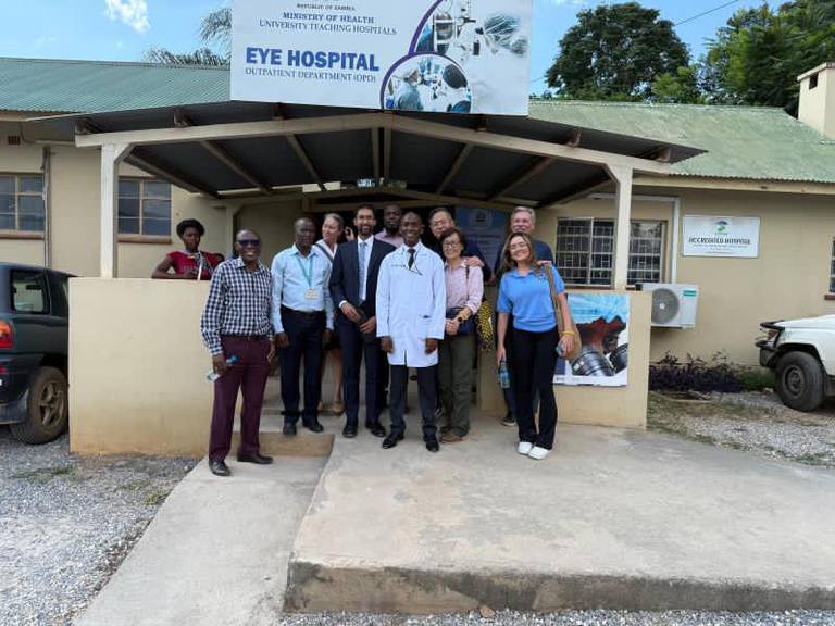 University Teaching Hospital Eye Clinic with Dr. Matharu and International Vision Volunteers (IVV) USA